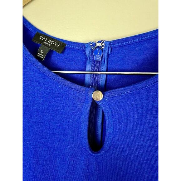 Talbots Petites Midi Dress Women’s Small Cobalt Blue Stretch - Picture 4 of 12
